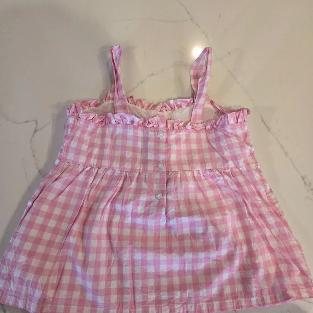 Pink and white Janie and Jack top size 8 - Picture 3 of 3